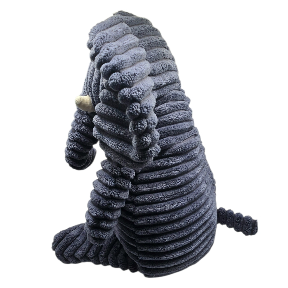 Jellycat London Blue Cordy Roy Elephant White Tusks Textured Soft Plush Toy 17" - Picture 6 of 13